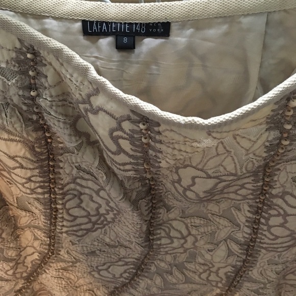 Lafayette 148 New York Beaded Skirt - Picture 2 of 3